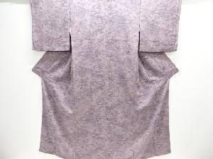 荒波に家屋風景模様小紋着物